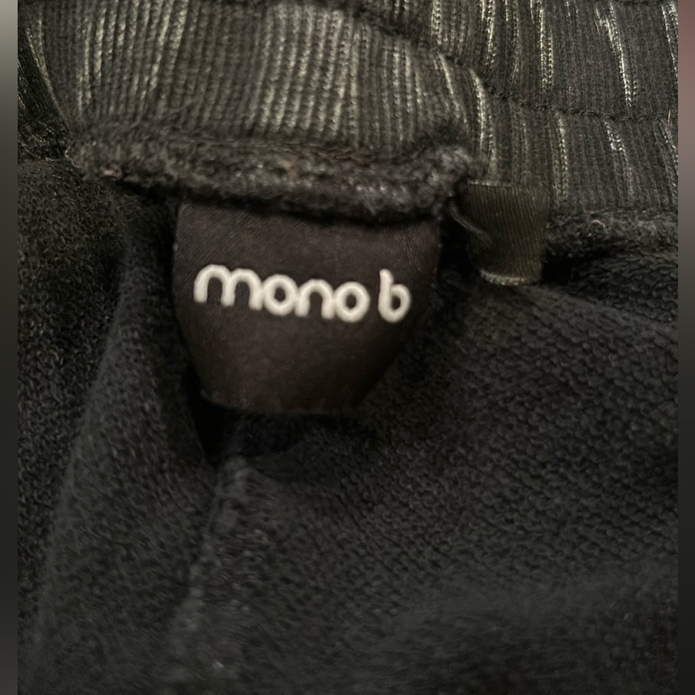 Mono B Black Acid Wash Joggers - Picture 2 of 3